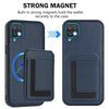 For Samsung Galaxy A12 5G / 4G CX01 Detachable Magsafe Magnetic Card Bag Phone Case(Dark Blue)