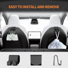 For Tesla Model 3/Y 2pcs Rear Seat Headrest Plastic Hook(Black)