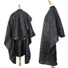 Fashion Shawl For Hair Salon With Hair Dye And Haircut(Black)