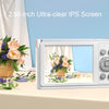 C13 2.88 inch 4K 8X Optical Zoom Telescopic Lens HD Digital Camera, Spec: White+Card Reader+Wiper