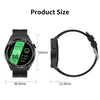 GT3Pro 1.28-Inch Health Monitoring Bluetooth Call Smart Watch With NFC, Color: Black Silicone