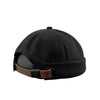 A28 Flower Pattern Personalized Beanie Skullcap Adjustable Sailor Hat, Size:One Size(Black)