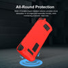For Steam Deck Game Controller Soft Silicone Protective Cover Case With 4pcs Key Cap(Luminous Blue)