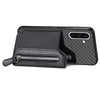 For Samsung Galaxy S25 5G Carbon Fiber Horizontal Flip Zipper Wallet Phone Case(Black)