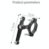 Bicycle Aluminum Alloy Bottle Cage Conversion Seat Fixed Adjustable Bottle Cage(Silver)