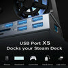 6 -in -1 For ASUS ROG Ally 100W PD Charging Game Console Stand Multifunctional USB 3.0 Docking Station