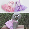 Pink Rose Dog Dress, Small - Summer Pet Clothes