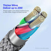 DUZZONA A1 PD 20W Type-C to 8 Pin Fast Charging Data Cable, Length: 1m(Grey)