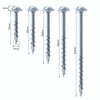 RUITOOL ST4 100pcs Woodworking Slant Hole Screws Half Tooth Self Tapping Phillips Bolt 38mm