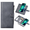 For iPhone 13 Pro Max ViLi GVS-C Series MagSafe Magnetic RFID Leather Flip Phone Case(Grey)