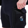 SLINK Dive Pocket Shorts Rafting Rowing Pants, Size: M(Black)