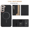For Samsung Galaxy S25+ 5G Zipper Horizontal Magnetic Card Bag RFID MagSafe Phone Case(Black)