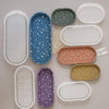 DIY Epoxy Oval Tray Dish Mold Silicone Mold for Flower Pot Base, Spec: 005