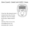 LED Luminous Electronic Counter with Sound Reminder Function After A Hundred, Random Colour Delivery