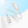 hoco U133 8 Pin to USB-A Braided Fast Charging Data Cable, Length:1.2m(Black)
