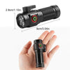 W5183 4 LEDs Highlight Mini Rechargeable Flashlight(Black)