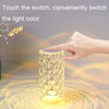 RGB Crystal Rose Atmosphere Table Lamp Bedroom Touch LED Decorative Night Light, Style: Remote Control Model