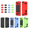 For Steam Deck Game Controller Soft Silicone Protective Cover Case With 4pcs Key Cap(Luminous Blue)