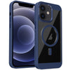 For iPhone 12 Honeycomb Cooling MagSafe Phone Case(Royal Blue)
