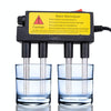 2 PCS Household Electrolyzer Test Electrolysis Water Tools Water Purity Level Meter PH Testing Tool Water Quality Tester(EU Plug)