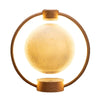 Magnetic Levitation Bluetooth Speaker Ornament Desktop Ambient Glow Night Lights, Style: Light Pattern Moon(UK Plug)