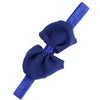 2 PCS Baby Headband Ribbon Chiffon Bow Children Hair Band Headwear(Blue)