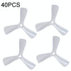 10 Packs / 40pcs iFlight Cine 3040 3 inch 3-Blade FPV Freestyle Propeller for RC FPV Racing Freestyle Drones BumbleBee MegaBee Accessories (White)