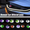 3-inch Car Motorcycle LED Demon Eye Light Modification(8 Modes With Lens)