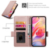 For Samsung Galaxy A26 5G Side Buckle Magnetic Frosted Leather Phone Case(Rose Gold)