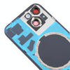 iPhone 15 Back Cover with Camera Lens Cover, MagSafe, Blue