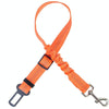 Reflective Dog Car Seat Belt, Telescopic, Orange