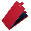 For Asus Zenfone 8 R64 Texture Single Vertical Flip Leather Protective Case with Card Slots & Photo Frame(Red)