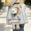 Canvas Pet Carrier Bag, Bear Khaki, For Cats & Small Dogs (Up to 6kg)
