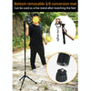 BEXIN P308A Portable Travel Outdoor DSLR Camera Aluminum Alloy Monopod Holder (Black)