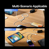 Baseus StarSpeed 3.5A USB to 8 Pin + Type-C + Micro USB 3 in 1 Fast Charging Data Cable, Length:1.2m (White)