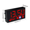 Compact LED Digital Display Time Voltmeter, Specification: 2 in 1 Temperature Red