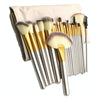 24 in 1 High-grade Beige Beauty Makeup Brushes Tools Kit, Size: 25.4*52.6cm