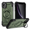 For iPhone XR Lens Holder MagSafe Phone Case(Army Green)