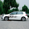 2 PCS/Set D-751 Flame Pattern Car Modified Decorative Sticker(Black)