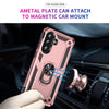 For Samsung Galaxy A36 5G Shockproof TPU + PC Phone Case with Holder(Rose Gold)