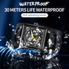 Ochstin 7237 Business Leather Wrist Wrist Waterproof Luminous Skeleton Mechanical Watch(Rose Gold+Blue)
