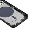 iPhone 12 Back Cover Replacement Black - SIM Tray & Lens