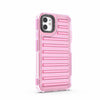 For iPhone 11 High Transparency TPU Hybrid PC Airbag Phone Case(Pink)