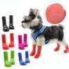 Waterproof Dog Boots, Non-Slip, Blue, Size L (4 Pack)