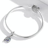 S925 Sterling Silver Egyptian Twin Eyes Pendant DIY Bracelet Necklace Accessories