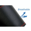 Four Seasons Genuine Leather Hand-stitched Car Adaptation Steering Wheel Cover for 38cm Steering Wheel