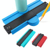 10 Inch Multifunctional Woodwork Irregular Contour Arc Gauge Tool(Blue)