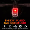 WEST BIKING Mini Bicycle Two-color Tail Light Riding Night Warning Light(Black)