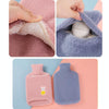 Detachable Washing Cloth Cover Rubber Hot Water Bag Can Be Intervened, Color: Pink Rabbit 1000ML