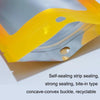 100PCS Aluminum Foil Ziplock Bag Jewelry Sealed Data Line Packaging Bag, Size: 14x20cm (Yellow Gradient)